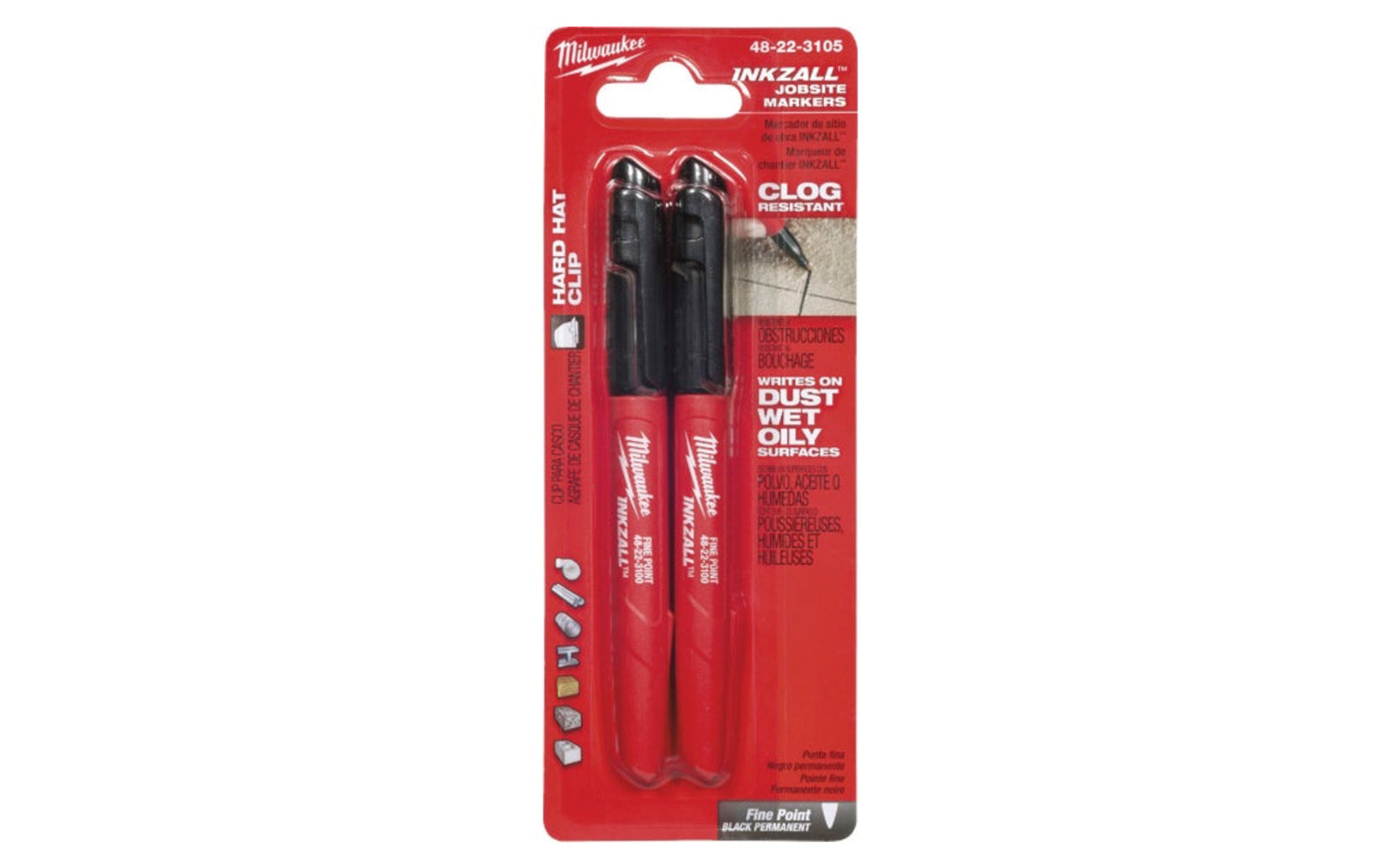 Milwaukee Inkzall Jobsite Markers – 2 Pack Discount
