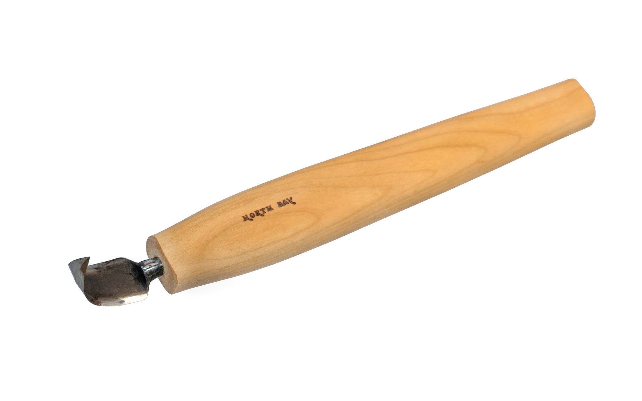 North Bay Forge Double-Edge Deep Bent Carving Knife ~ BN-2