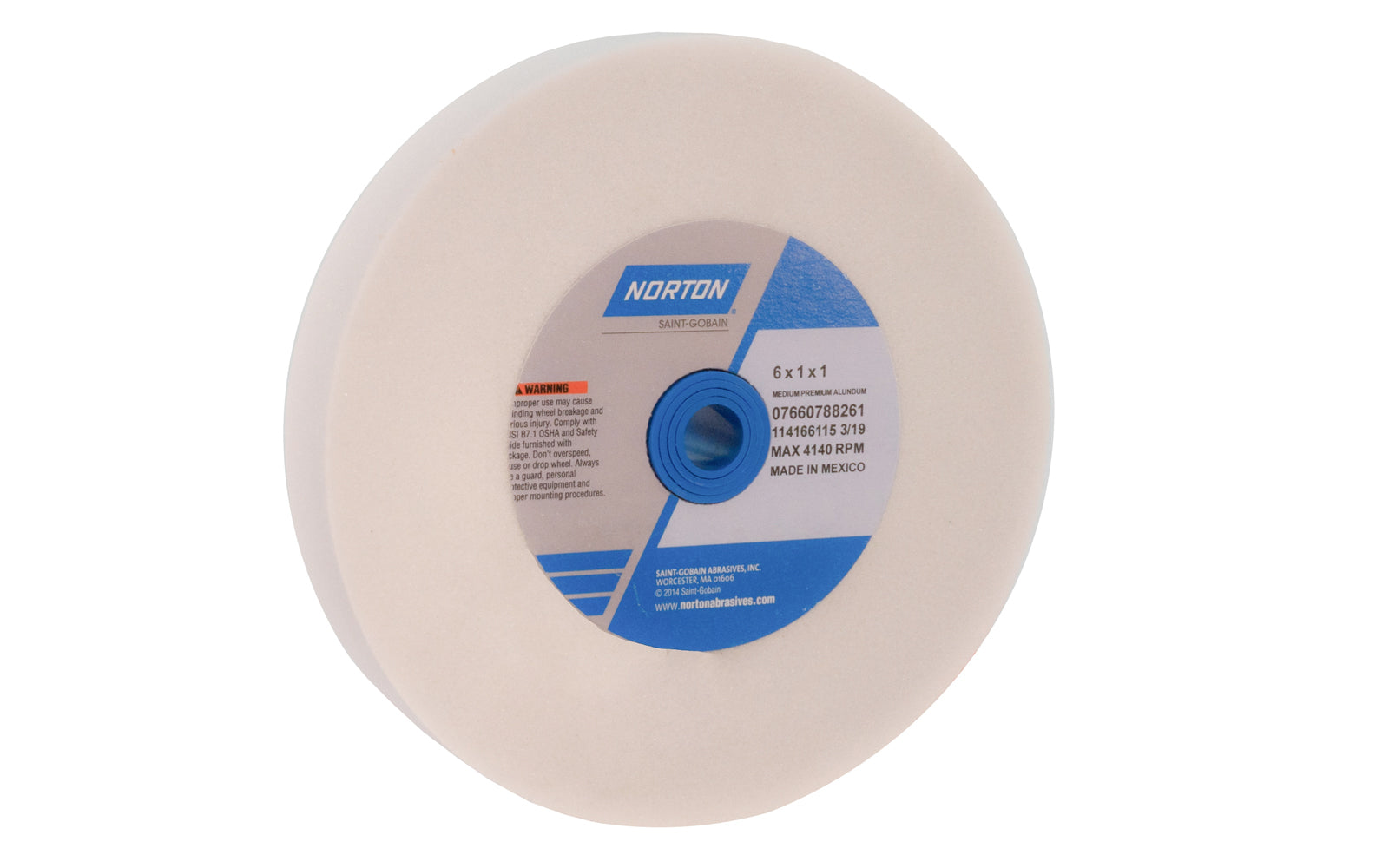 Norton 6″ Aluminum Oxide Bench Grinding Wheel ~ 1″ Thick – 150 Grit on Sale