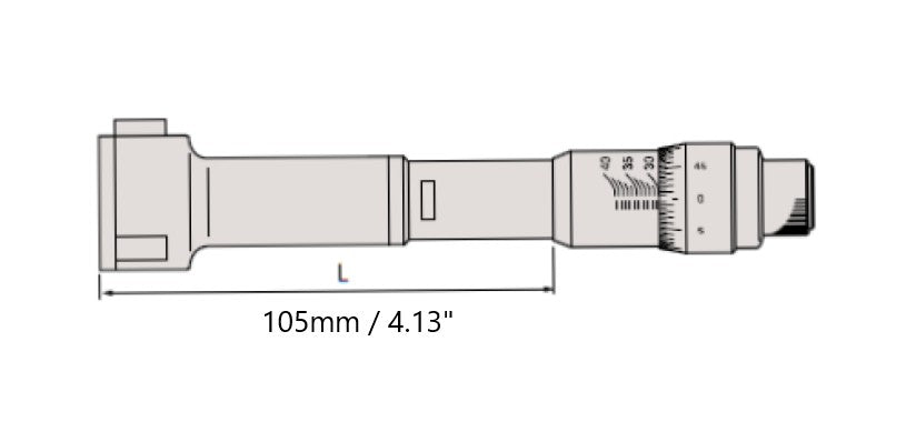 368-873 Mitutoyo Holtest II Internal Micrometer 3.5″ – 4.0″