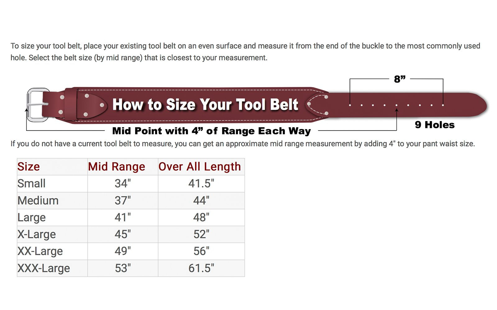 Occidental Leather “OxyLights” Driver Tool Belt Set ~ 8087 M Hot on Sale