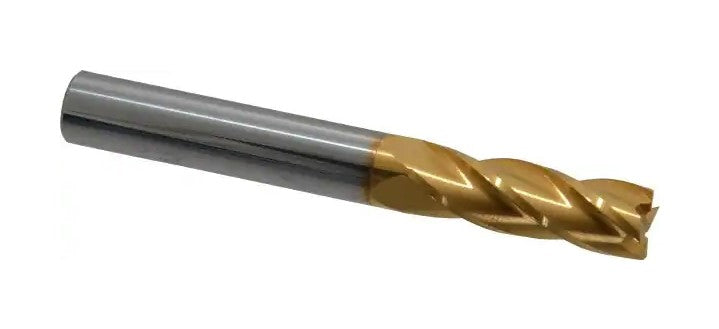 45-404-1 TiN Coated 4-Flute End Mill 0.375″ x 3″ OAL