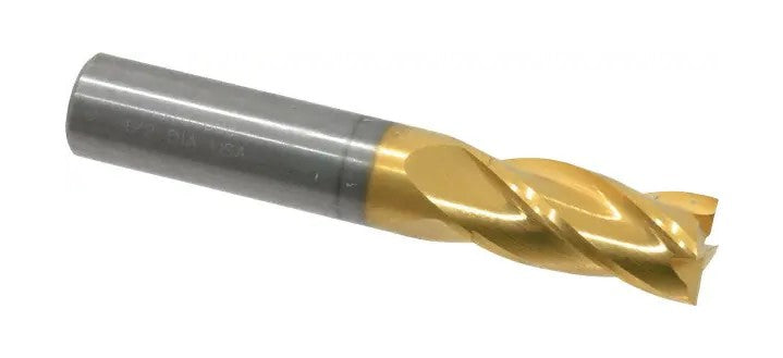 45-410-8 TiN Coated 4-Flute End Mill 1.5″ x 3″ OAL