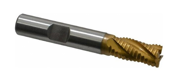 47-524-4 M-42 Cobalt TiN Coated Roughing End Mill 3/8″ x 2.5″ OAL