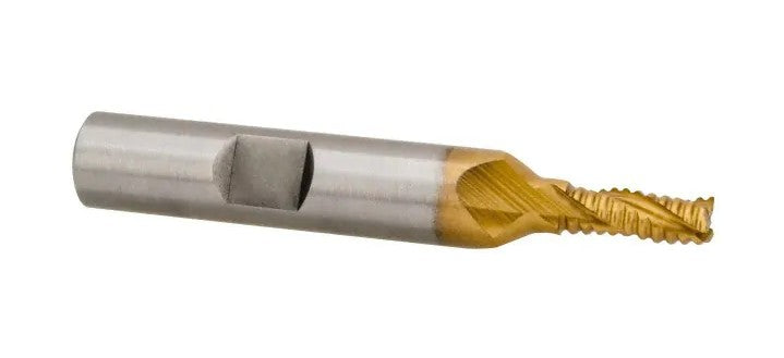47-644-0 M-42 Cobalt TiN Coated Roughing End Mill 3/16″ x 2-3/8″ OAL