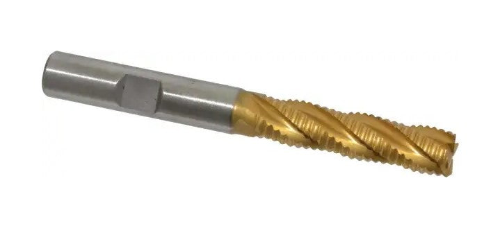 47-650-7 M-42 Cobalt TiN Coated Roughing End Mill 3/8″ x 3.25″ OAL