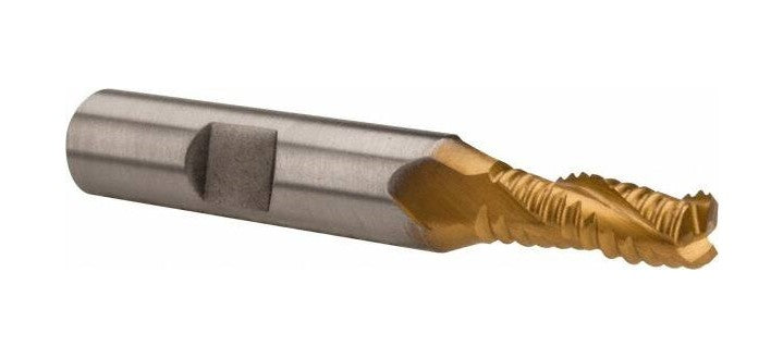 47-646-5 M-42 Cobalt TiN Coated Roughing End Mill 1/4″ x 2-7/16″ OAL