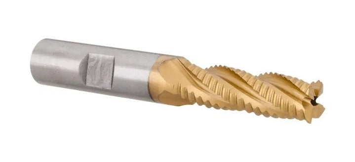 47-526-9 M-42 Cobalt TiN Coated Roughing End Mill 7/16″ x 3.25″ OAL