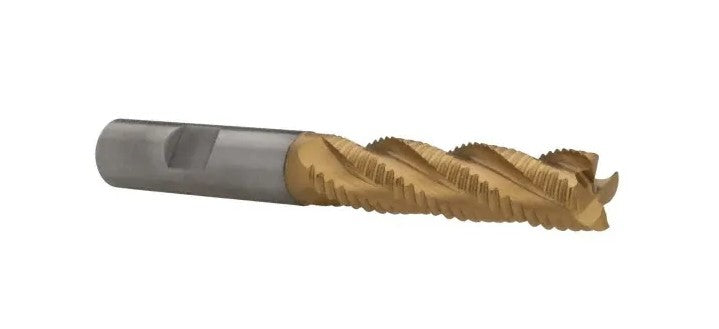 47-654-9 M-42 Cobalt TiN Coated Roughing End Mill 1/2″ x 4″ OAL
