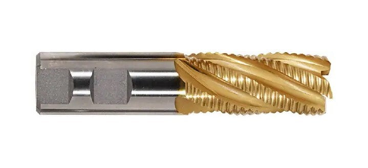 47-645-7 M-42 Cobalt TiN Coated Roughing End Mill 1/4″ x 2-1/16″ OAL
