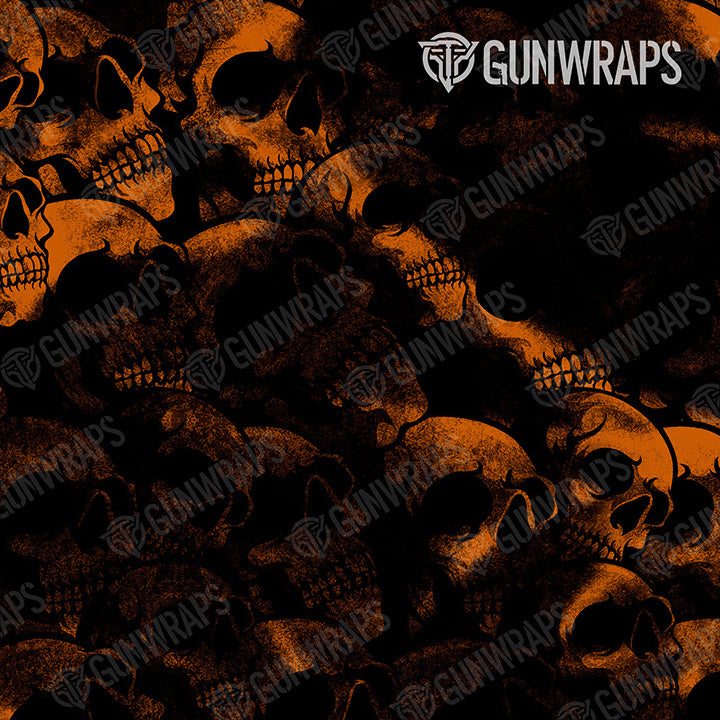 Rangefinder Skull Orange Gun Skin Vinyl Wrap