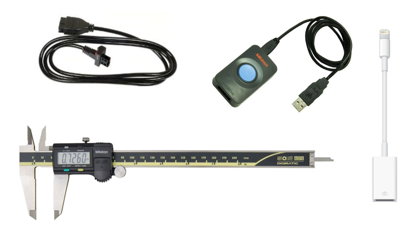 500-172-30-IPi Mitutoyo Caliper 8″ to iPad Interface Package