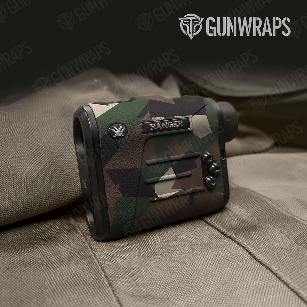 Rangefinder Shattered Woodland Camo Gear Skin Vinyl Wrap