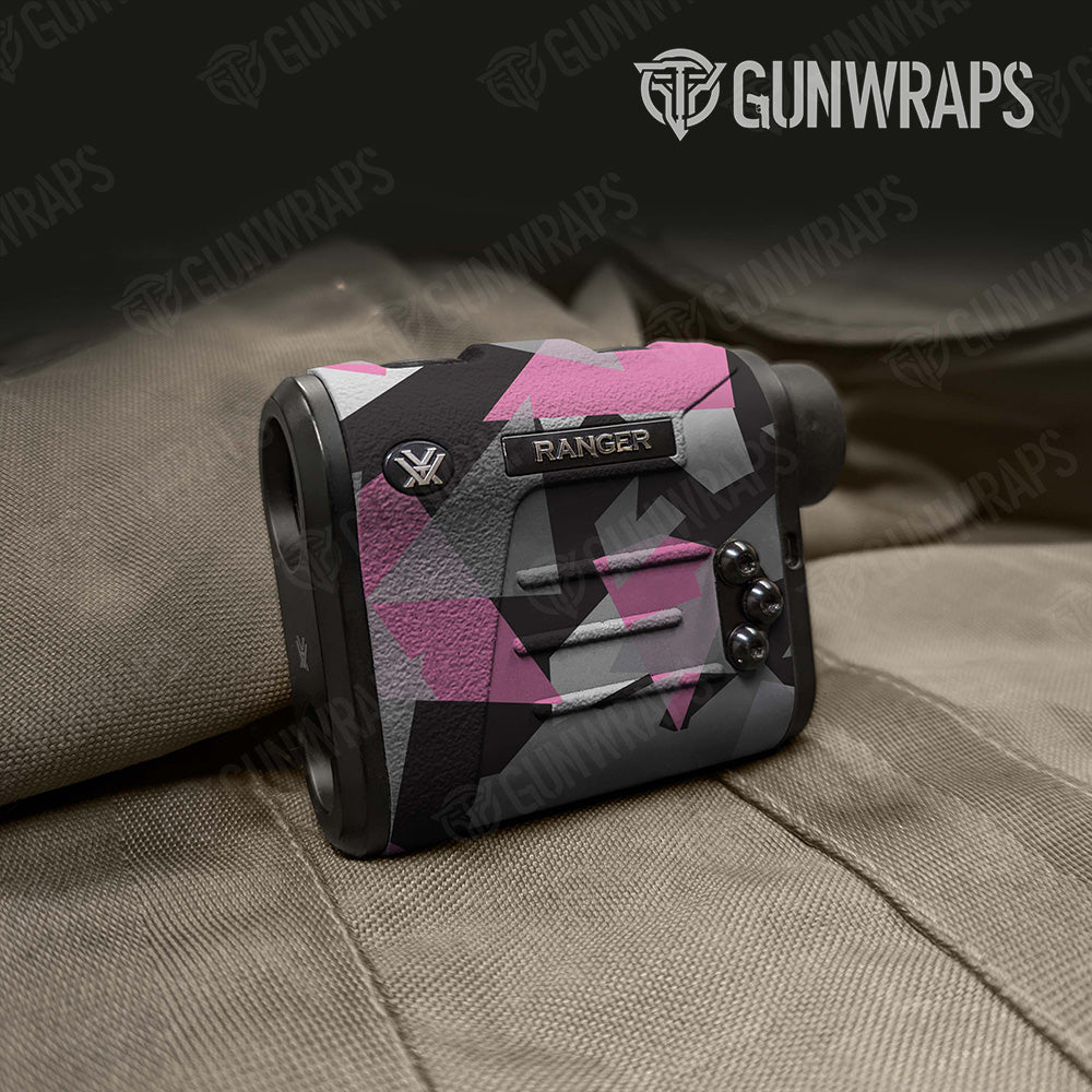 Rangefinder Shattered Pink Tiger Camo Gear Skin Vinyl Wrap