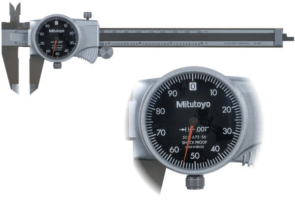 505-742-56J-CAL Mitutoyo Dial Caliper 6″ with CAL Cert