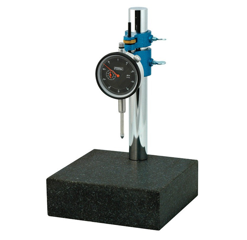 52-580-109 Fowler 0-1″ Dial Indicator & 6″ x 6″ Granite Base