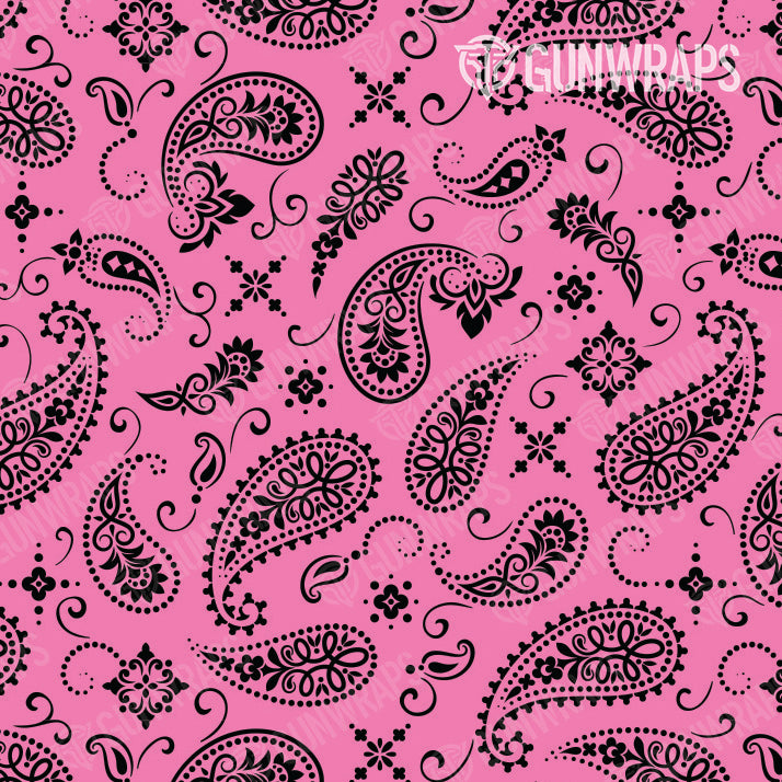 Rifle Bandana Pink & Black Gun Skin Vinyl Wrap