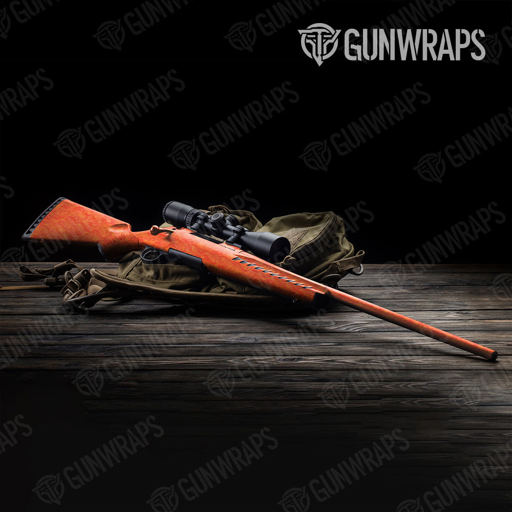 Rifle Classic Elite Orange Camo Gun Skin Vinyl Wrap Online Sale