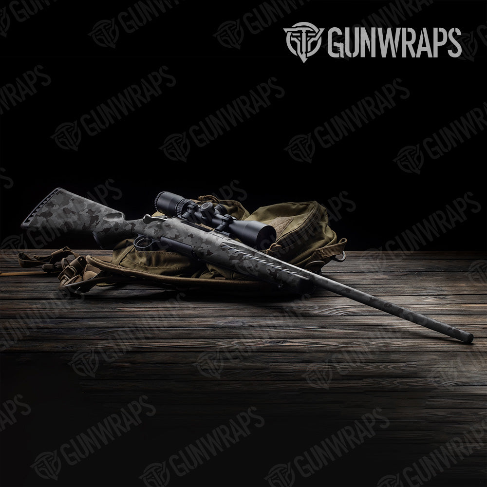 Rifle Cumulus Elite Black Camo Gun Skin Vinyl Wrap