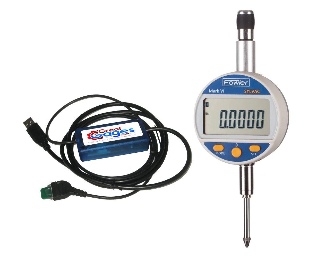 54-530-145-USB Fowler / Sylvac Indicator to USB Package 1″, .0005″ Res