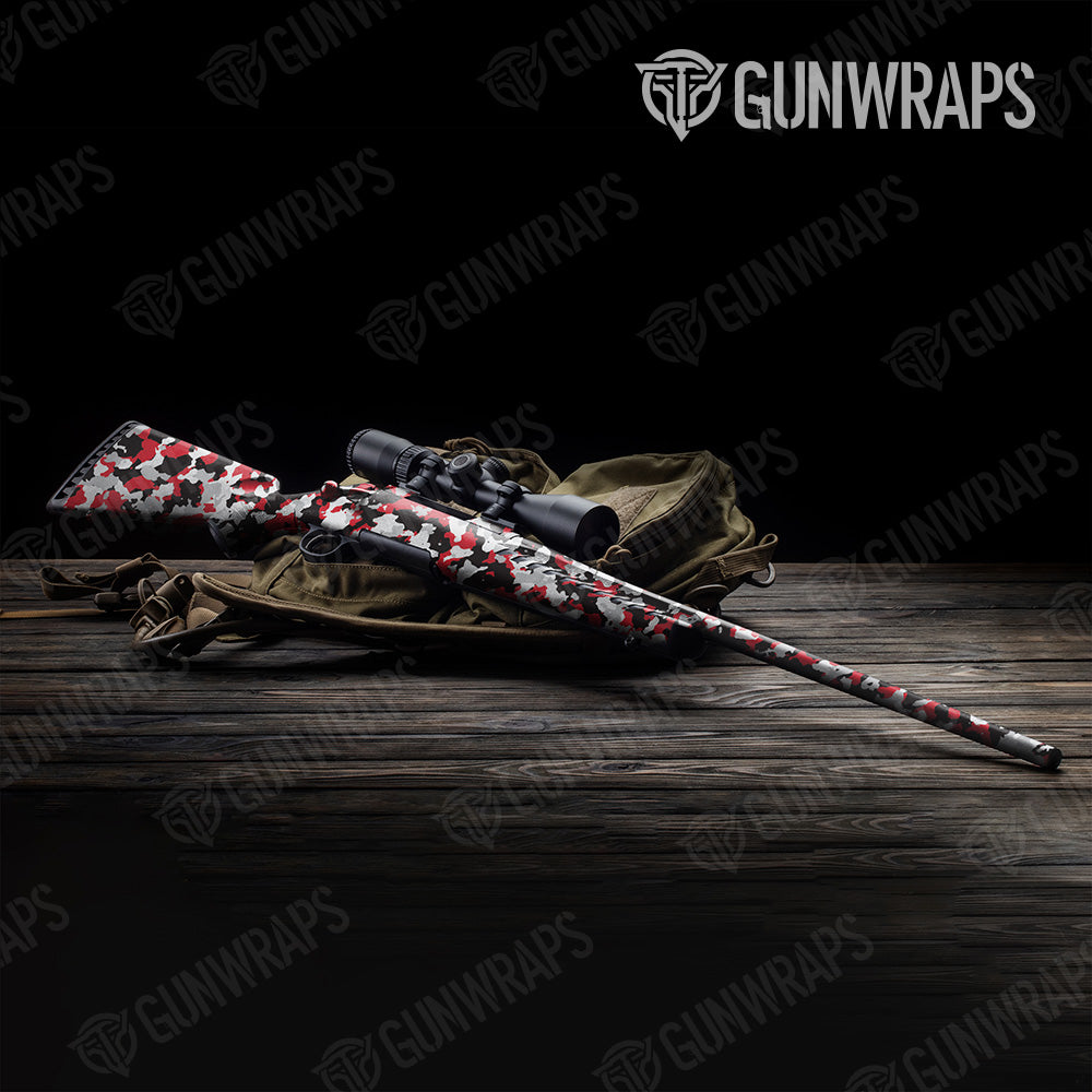 Rifle Cumulus Red Tiger Camo Gun Skin Vinyl Wrap Hot on Sale