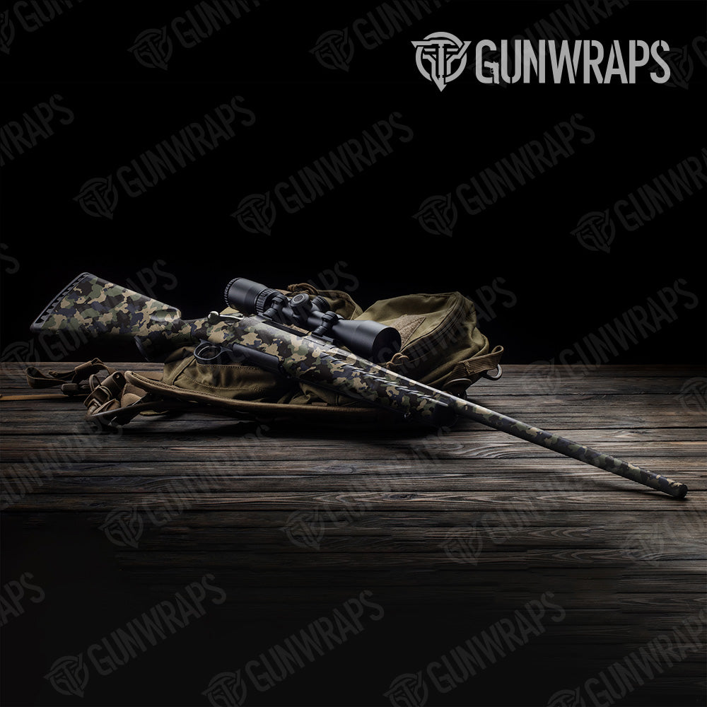 Rifle Cumulus Militant Blue Camo Gun Skin Vinyl Wrap Supply