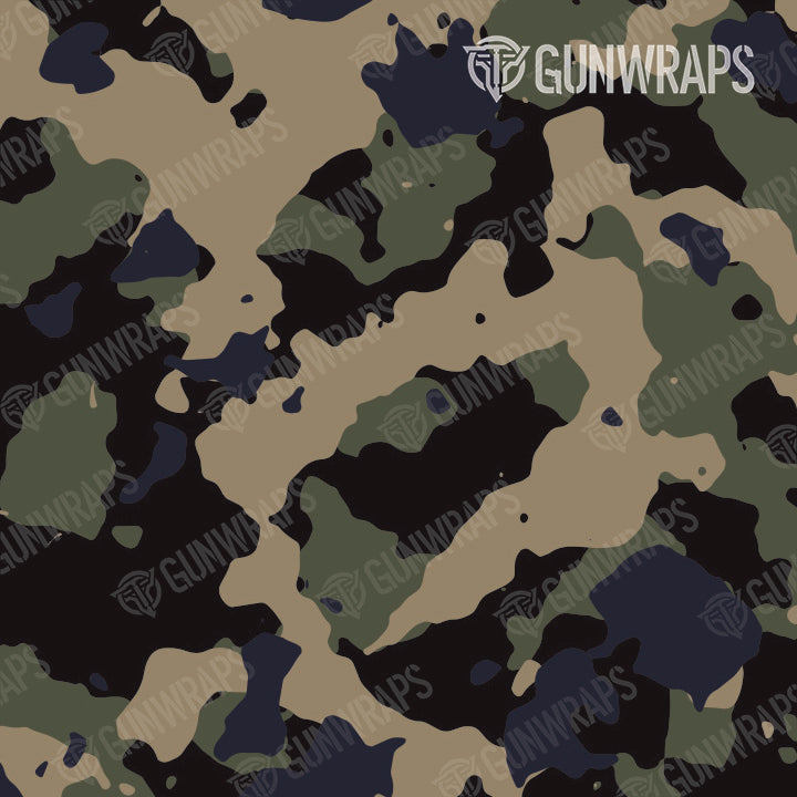 Rifle Cumulus Militant Blue Camo Gun Skin Vinyl Wrap Supply