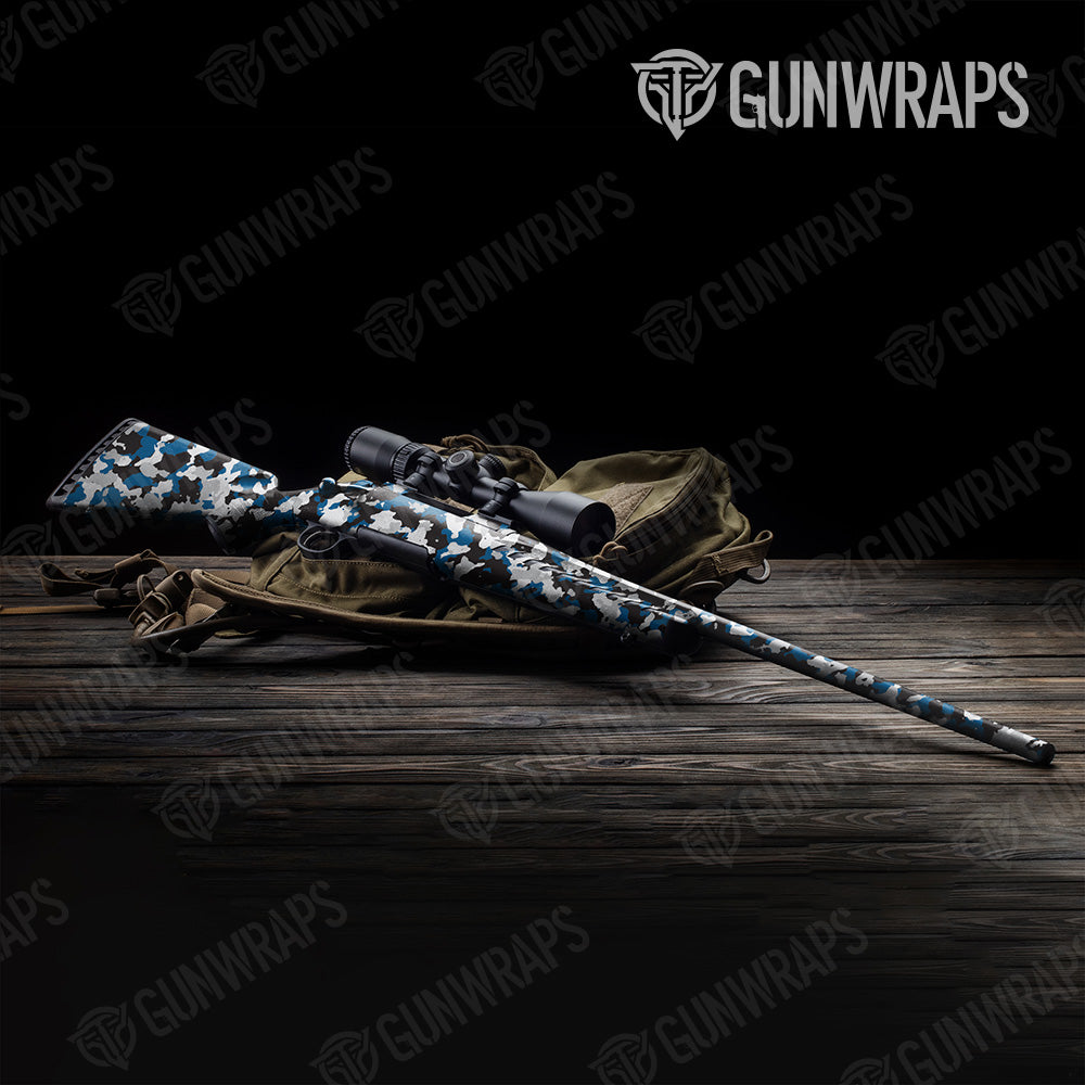 Rifle Cumulus Blue Tiger Camo Gun Skin Vinyl Wrap Online