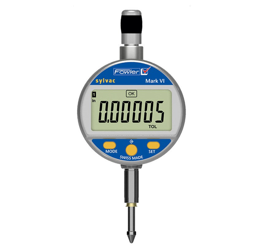 54-530-195 Fowler / Sylvac Digital Indicator 4″, .00005″ Res