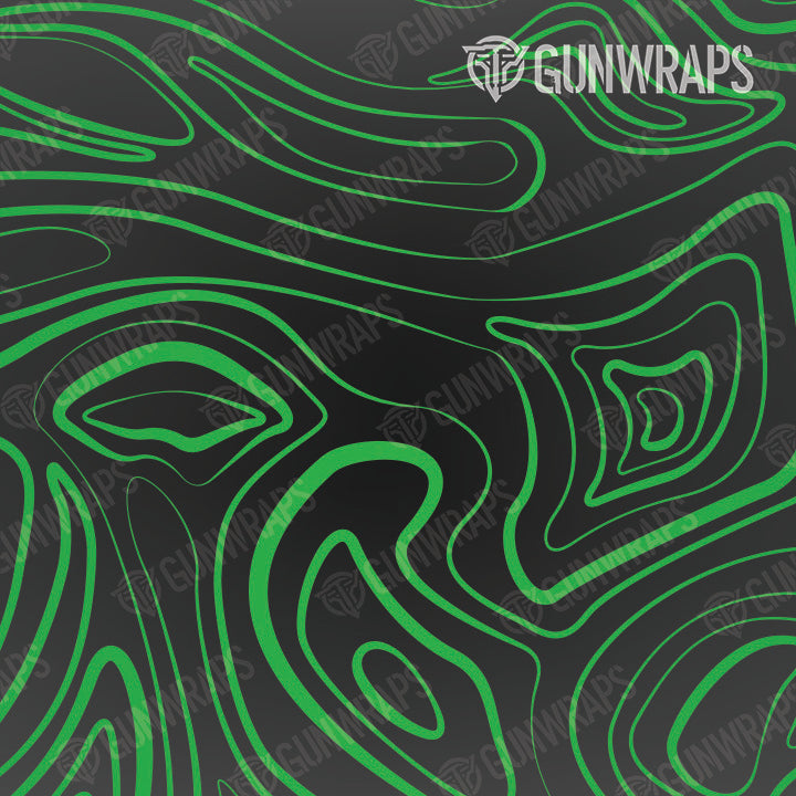 Rifle Damascus Green Gun Skin Vinyl Wrap