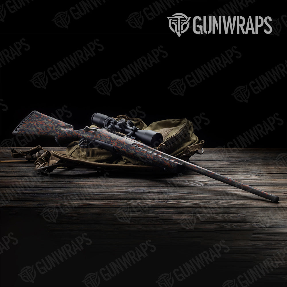 Rifle Classic Blue Copper Camo Gun Skin Vinyl Wrap
