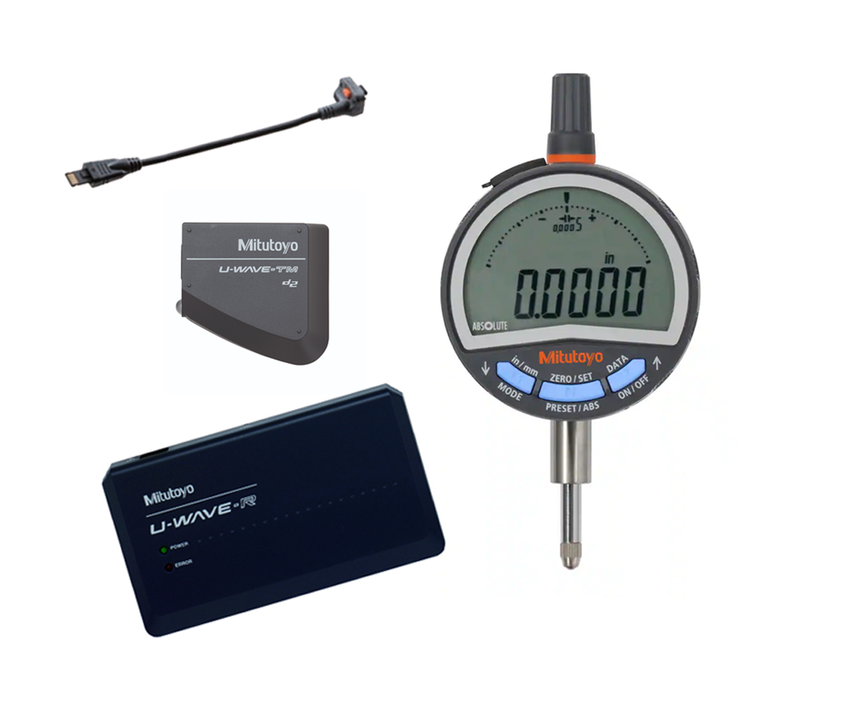 543-712B-UW Mitutoyo Digital Indicator to PC U-Wave Wireless Package .5″ Range, .0005″ Resolution Online Hot Sale