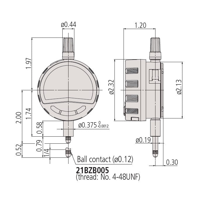 543-707B Mitutoyo Digimatic Indicator .5″ Range – .00002″ Res, Low Force Hot on Sale
