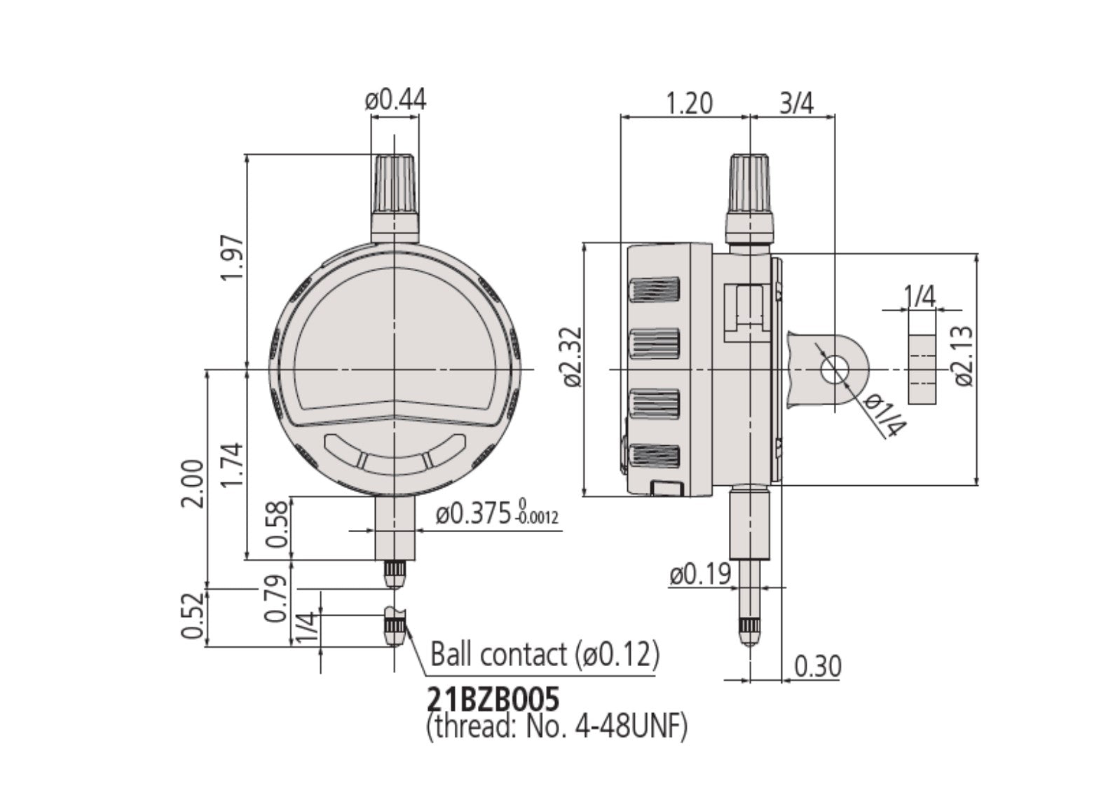 543-700 Mitutoyo Digimatic Indicator 12.7mm Range – .0005mm Res Online Sale