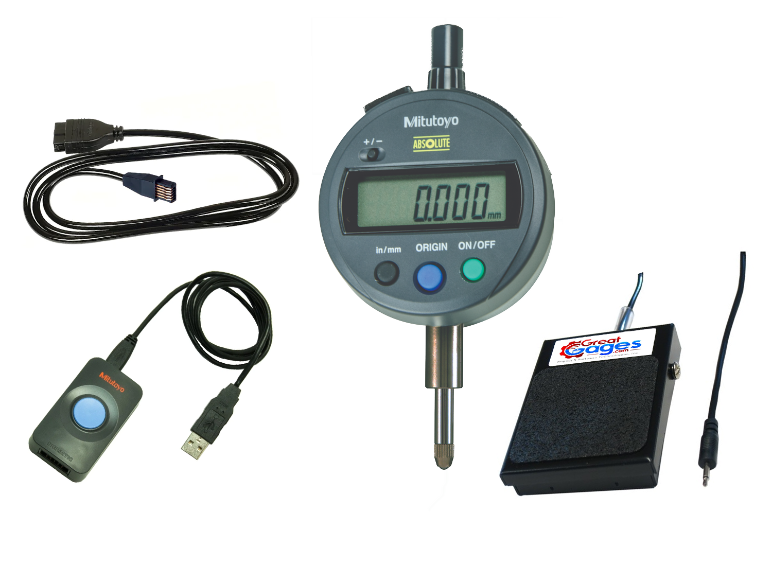 543-792-IP2 Mitutoyo Indicator to PC Package .5″ Range, .00005″ Res