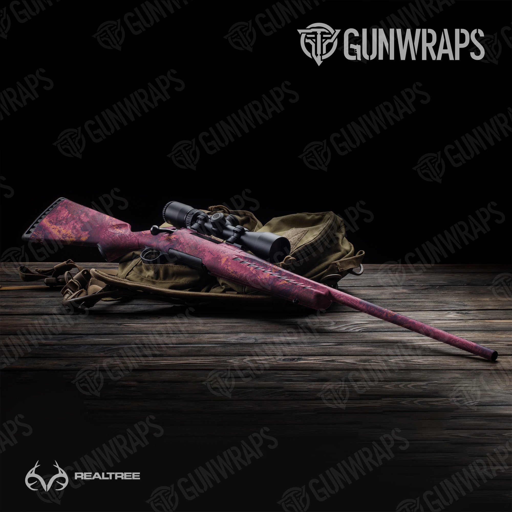 Rifle Realtree XTREME Gothic Grape Camo Gun Skin Vinyl Wrap Sale