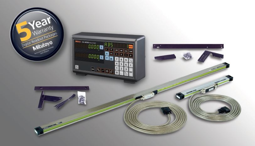 64PKA059C Mitutoyo Digital Readout Mill Package 36″ x 12″