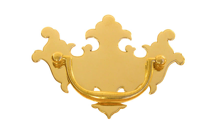 Solid Brass Chippendale Drop Pull ~ 3″ On Centers