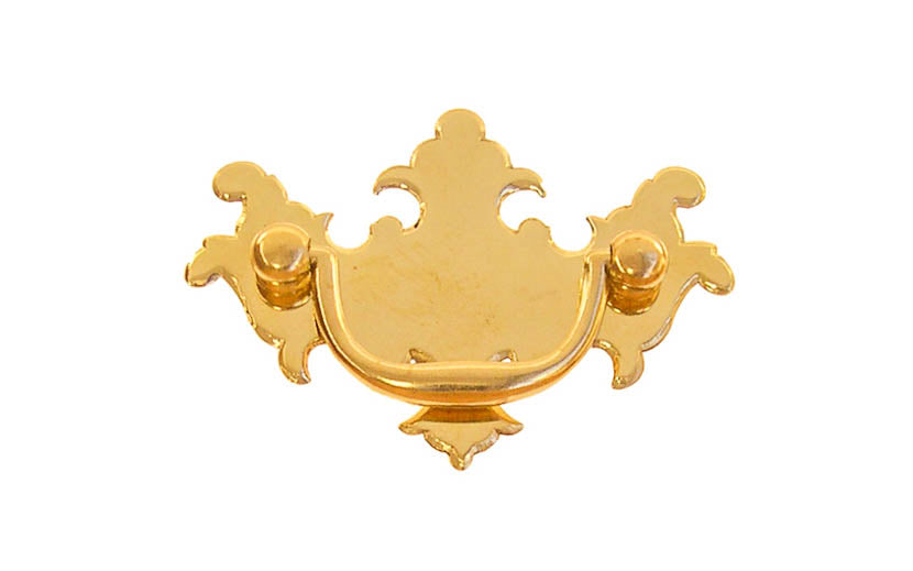 Solid Brass Chippendale Drop Pull ~ 2″ On Centers