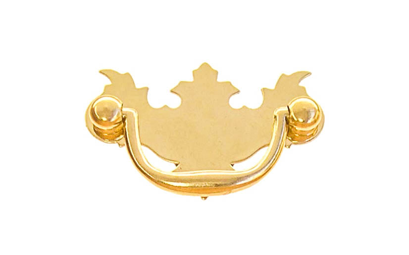 Solid Brass Chippendale Drop Pull ~ 2″ On Centers