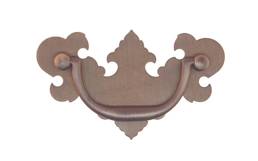 Solid Brass Chippendale Drop Pull ~ 3″ On Centers