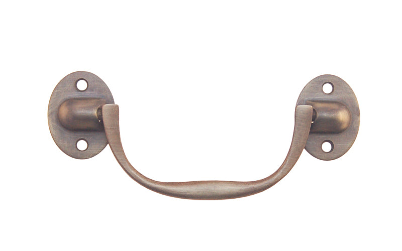 Solid Brass Drop Pull ~ 4-1/2″ On Centers Fashion