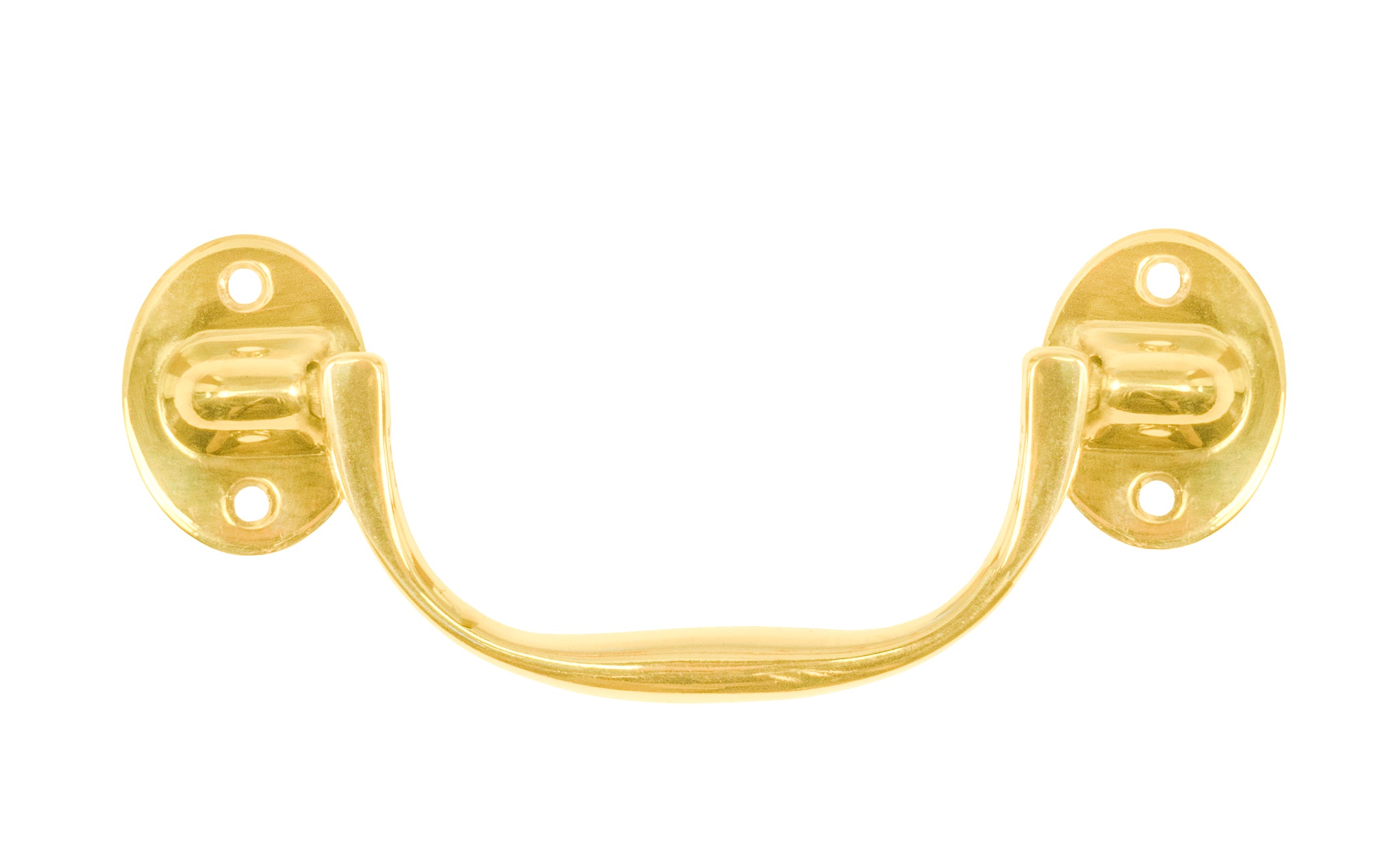 Solid Brass Drop Pull ~ 4-1/2″ On Centers Fashion