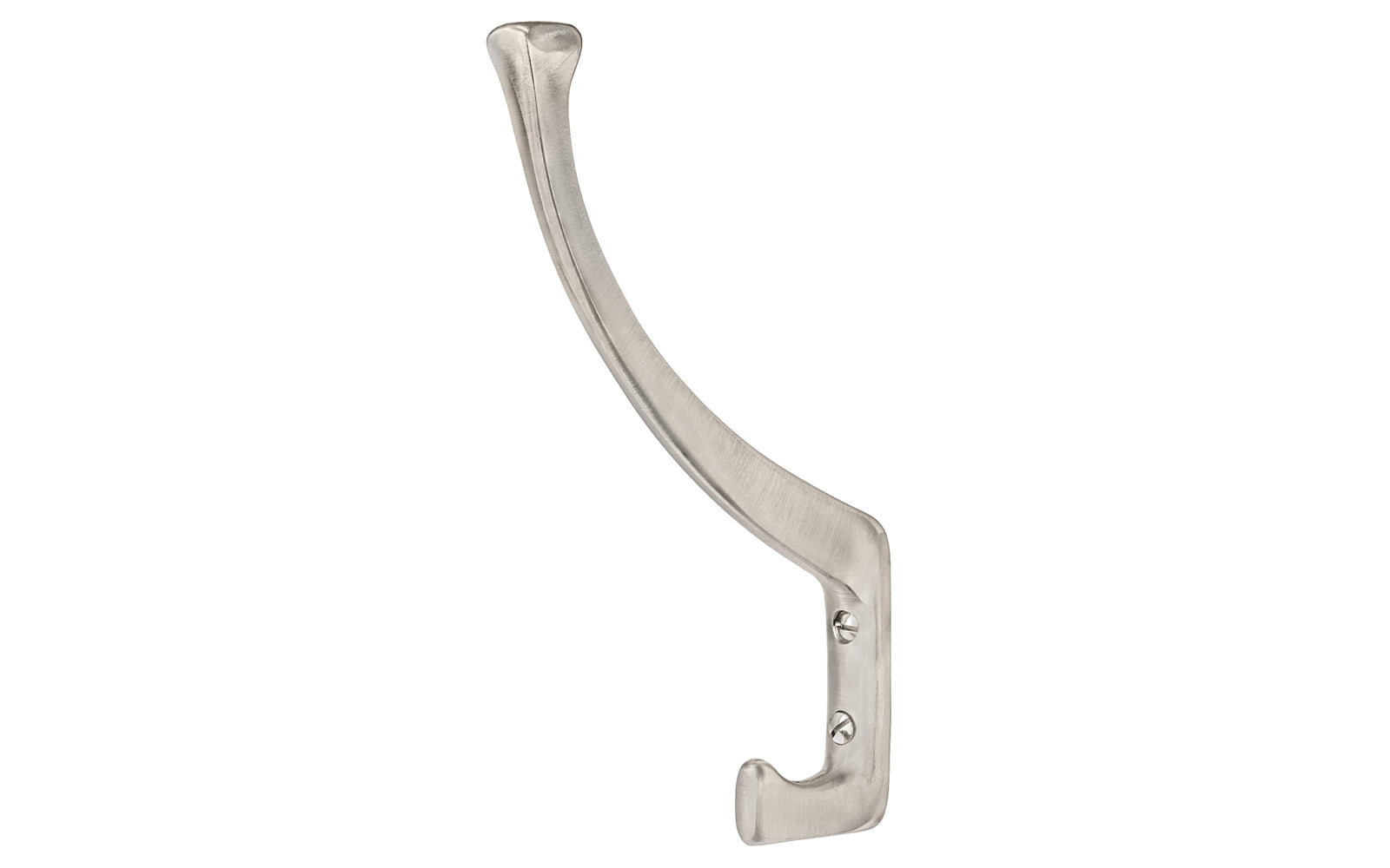 Solid Brass Hall Tree Hook ~ Brushed Nickel Finish Hot on Sale