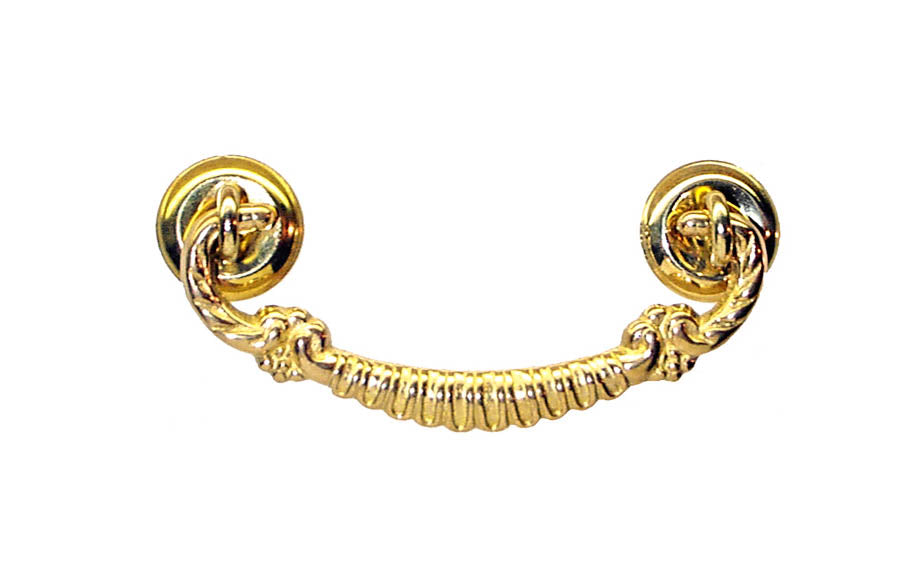 Solid Brass Drop Pull ~ 3″ On Centers