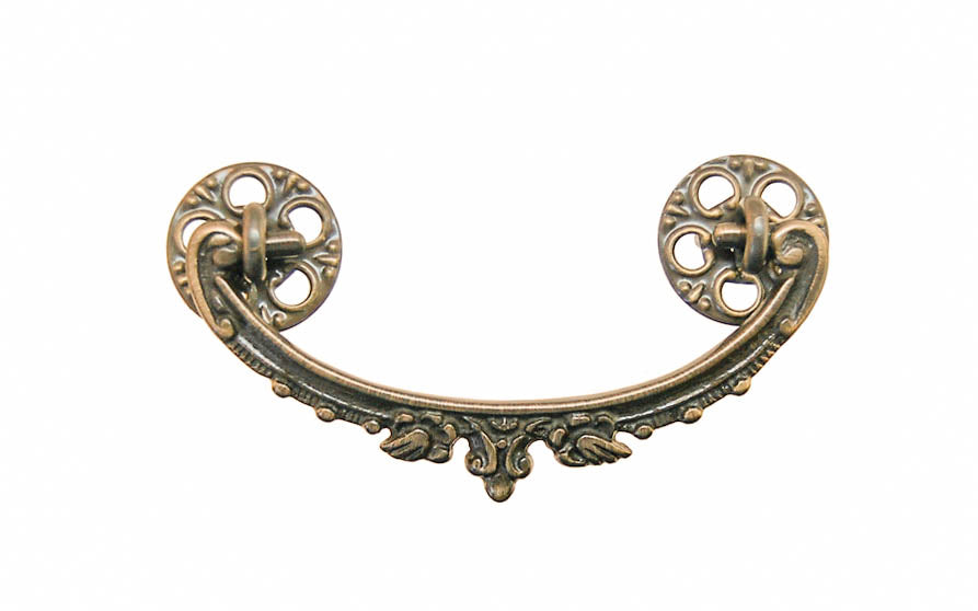 Solid Brass Drop Pull ~ 3″ On Centers