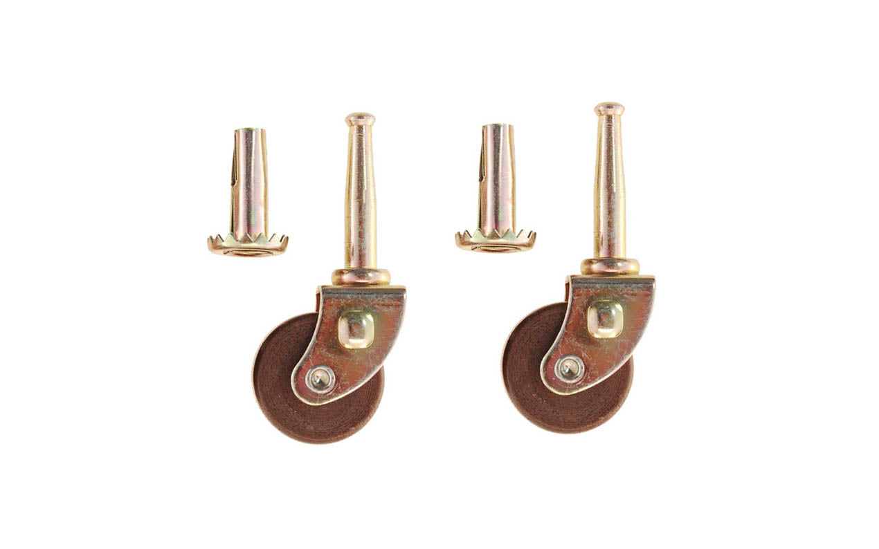 Steel Grip-Neck Caster With Hardwood Wheel ~ 1-1/4″ Wheel on Sale