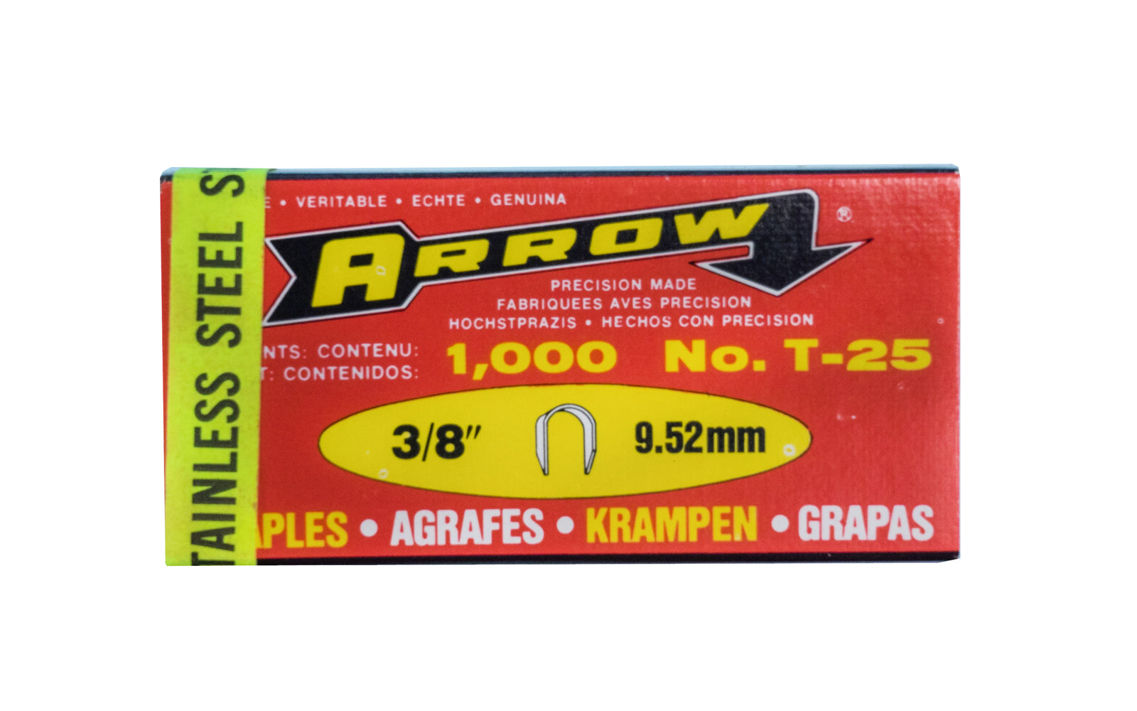 T-25 Arrow 3/8″ Stainless Staples – 1000 Pack Online now