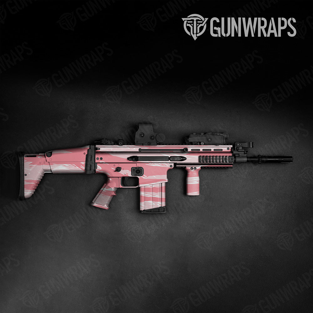 Tactical Shredded Pink Camo Gun Skin Vinyl Wrap