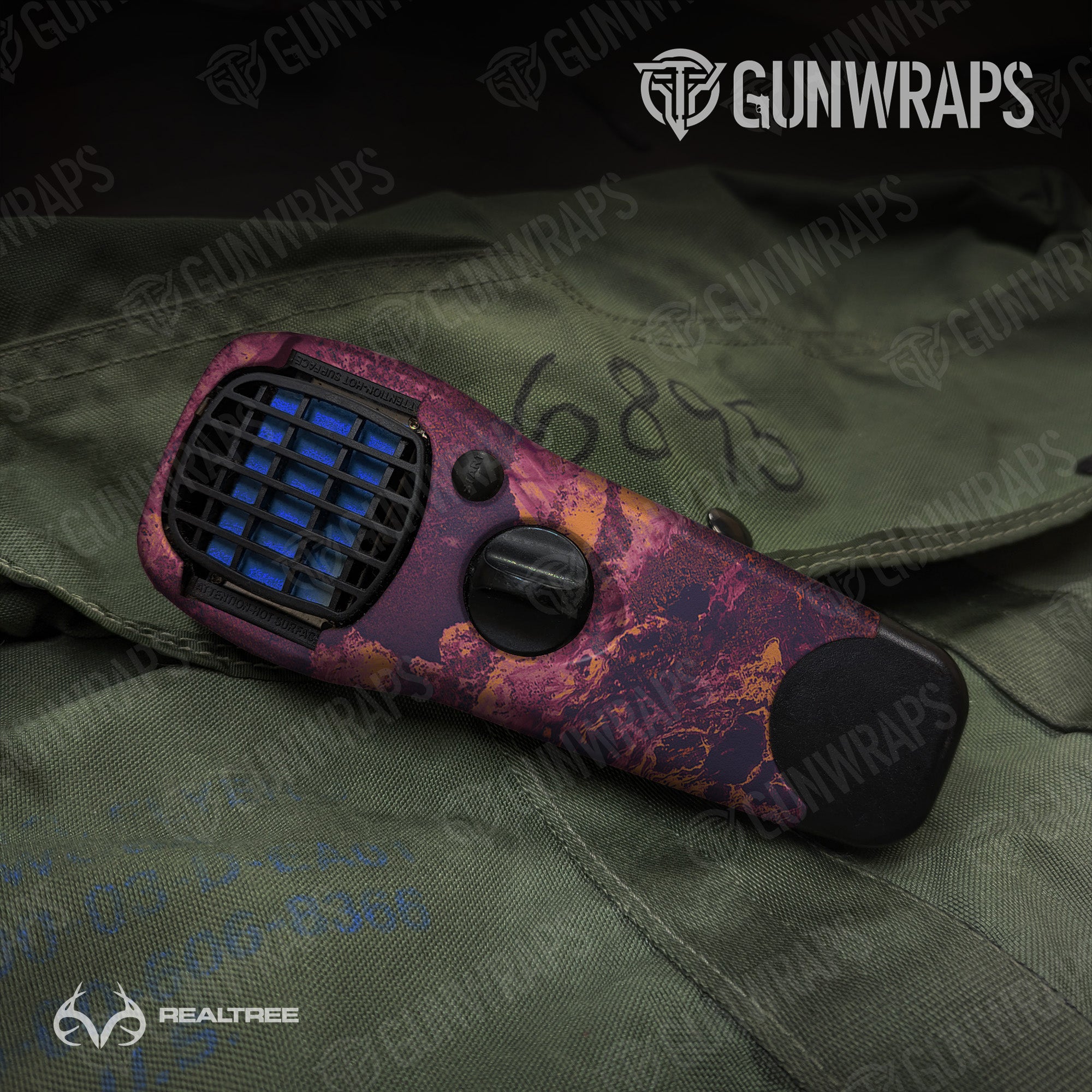 Thermacell Realtree XTREME Gothic Grape Camo Gear Skin Vinyl Wrap